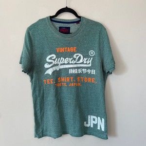 Superdry Blue Green Tee Sz Large